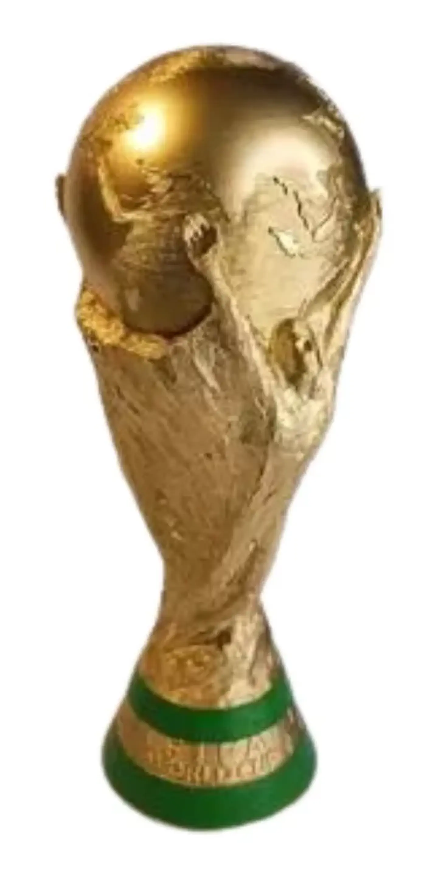 Copa Del Mundo Alcancía Trofeo 37 Cm Mundial Catar 2026 Yeso 4