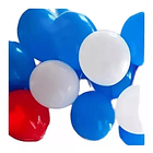 Globos Liso 10 Pulgadas Fiestas Patrias Tricolor X100und 2