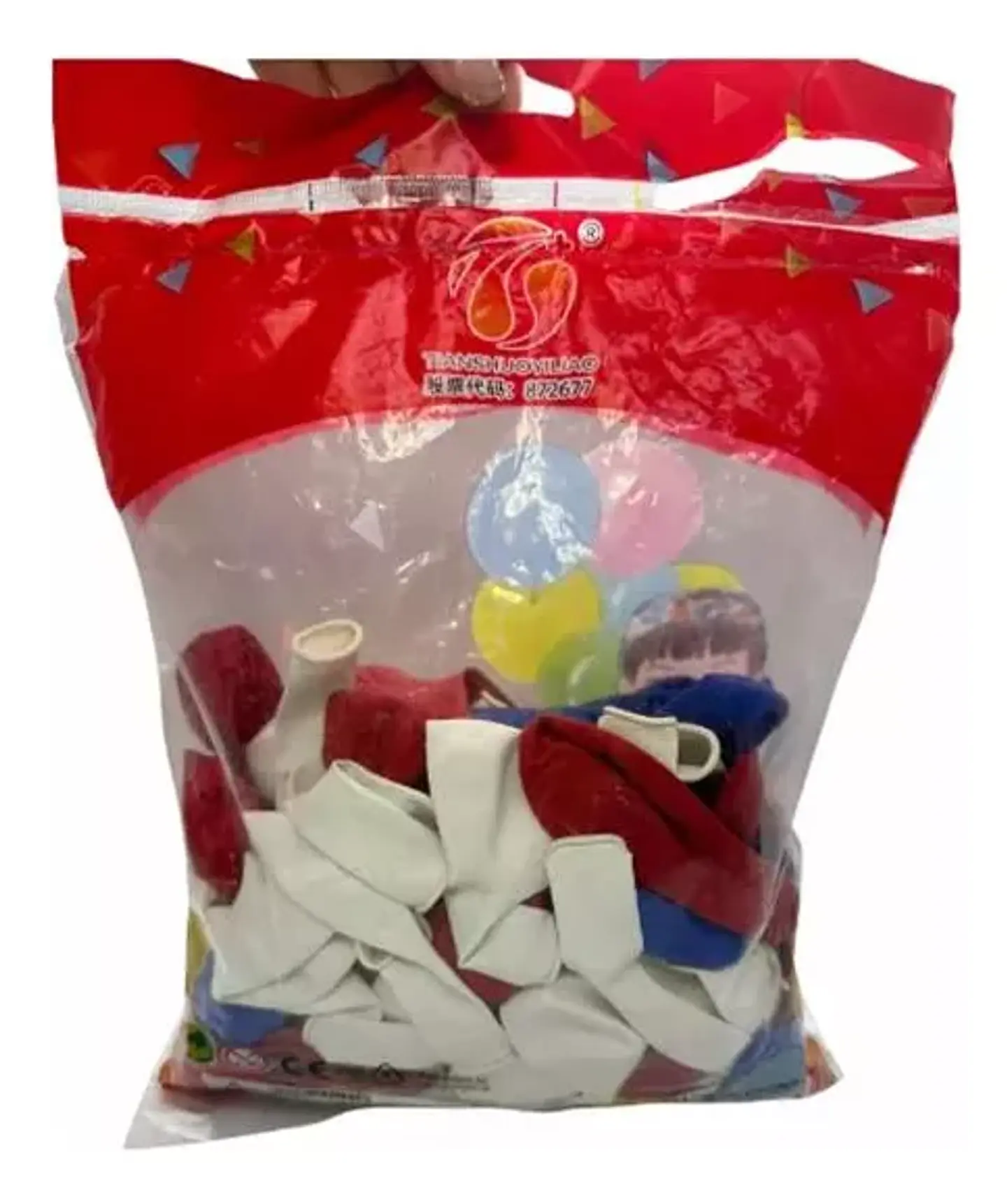 Globos Liso 10 Pulgadas Fiestas Patrias Tricolor X100und 3