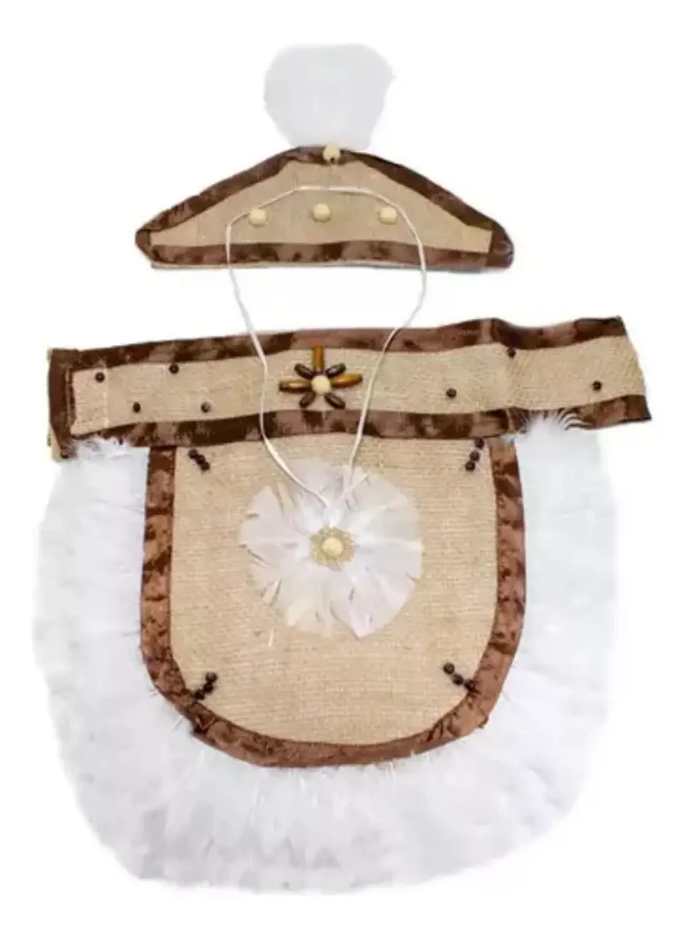 Traje Pascuense Con Plumas Masculino Fiestas Patrias 3
