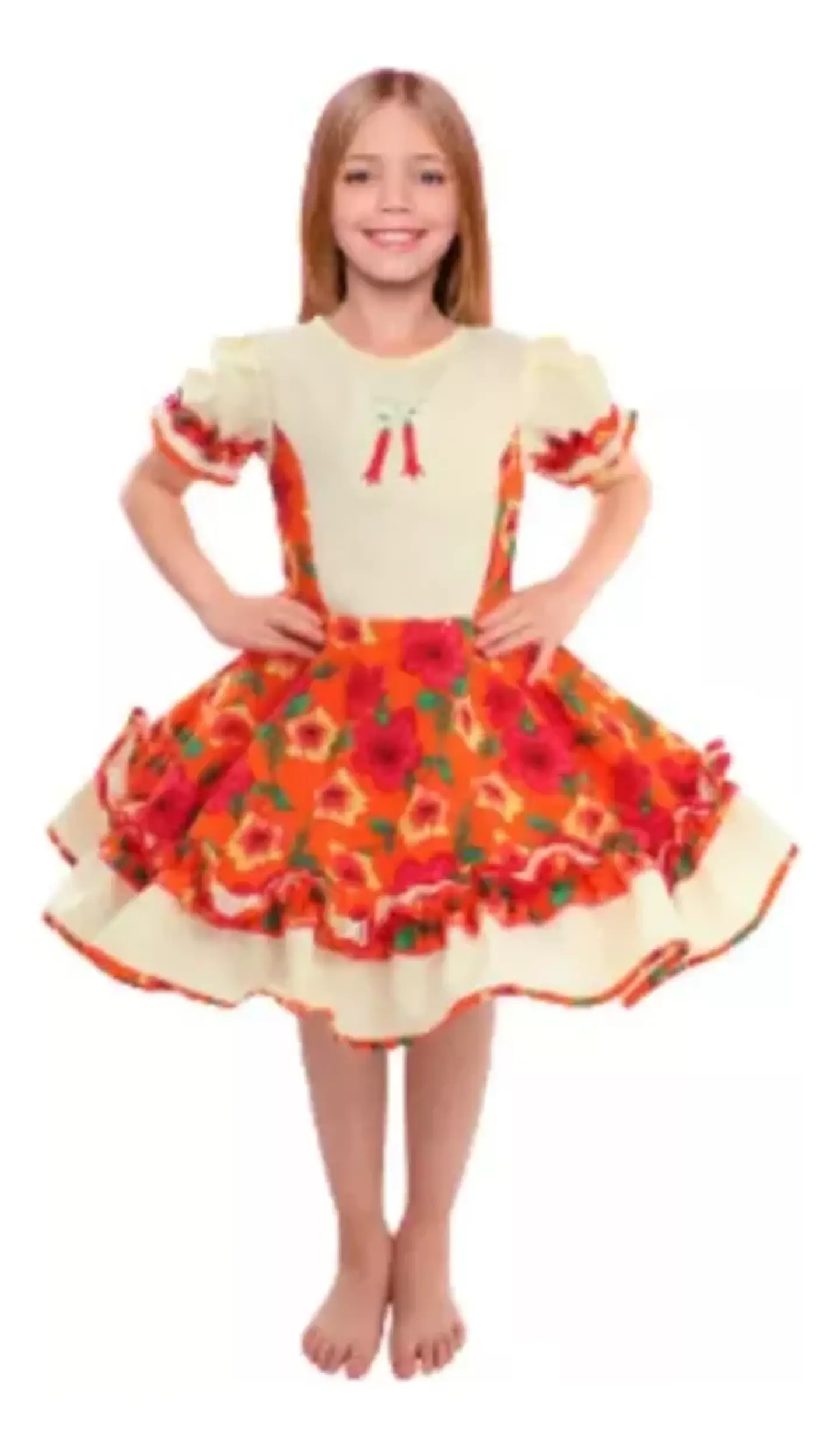 Vestido Huasa Dama Fechas Patrias Juvenil/adulto 8