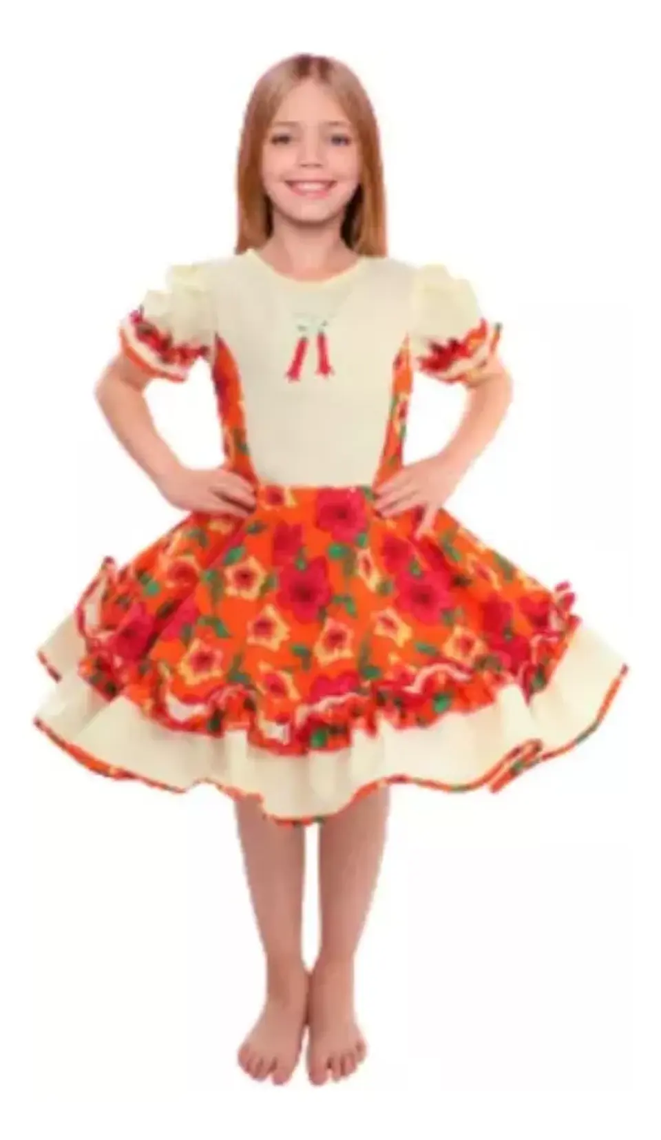 Vestido Huasa Dama Fechas Patrias Juvenil/adulto 8