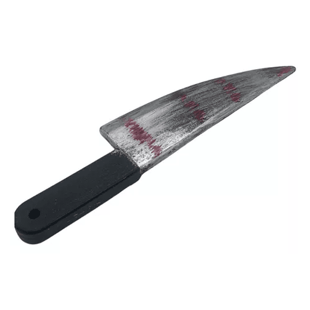 Cuchillo Machete Con Sangre Jackson Broma Falso Halloween