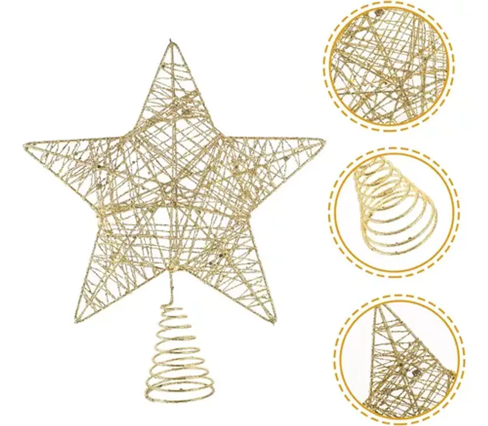 Estrella Arbol Navidad Adorno Navidad Decoracion Navideña 3