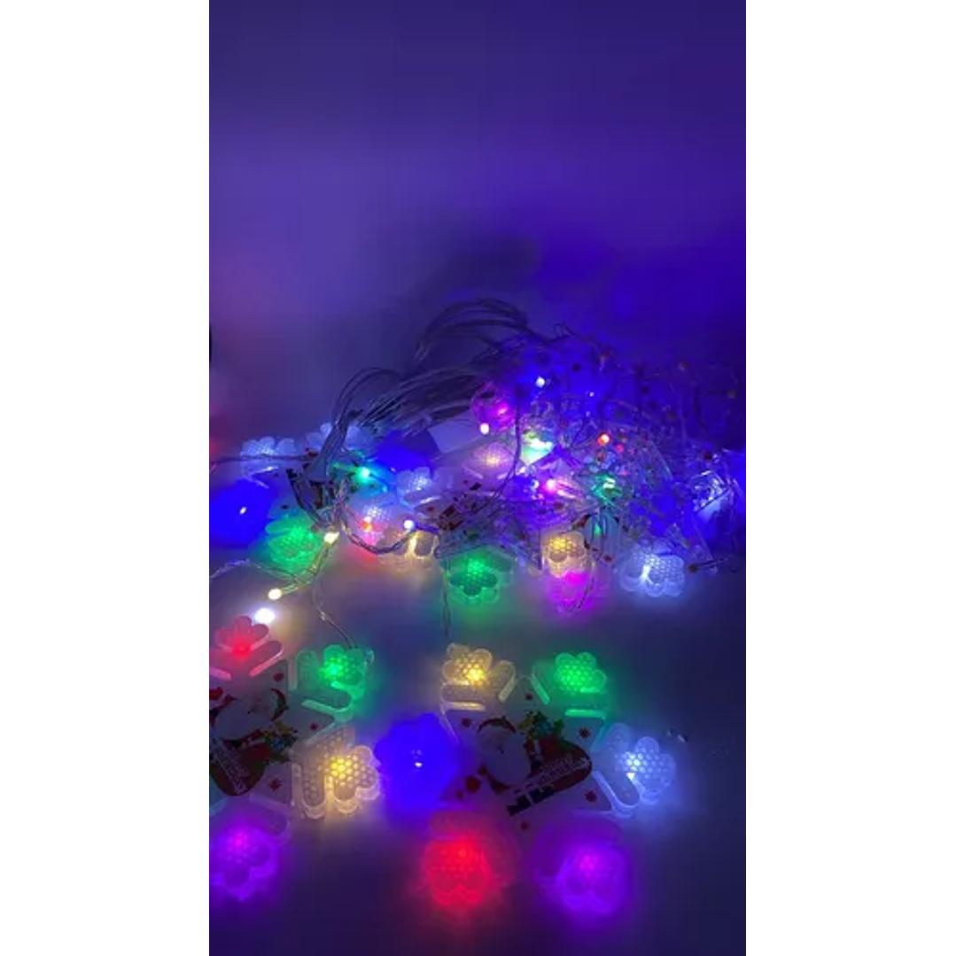 Cortina Luces Led De Adornos De Navidad 3