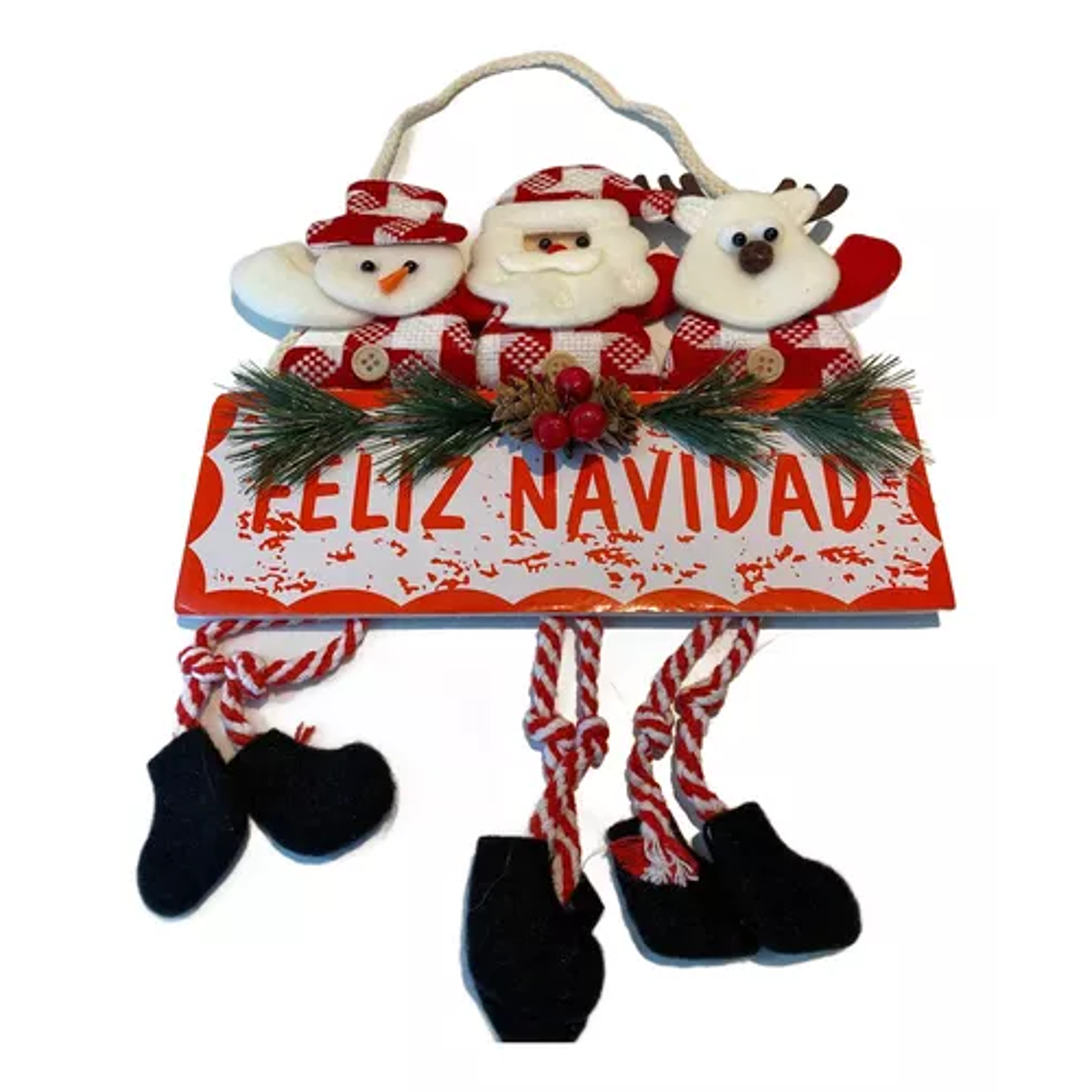 Colgante Adorno Navideño Para Puerta De Navidad Decoracion 1