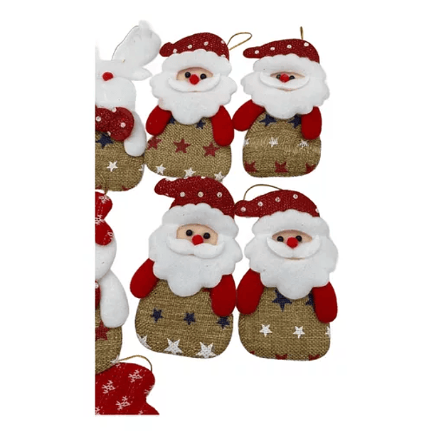 Pack 12 Adornos Colgantes Decoración Navidad Surtidos 5