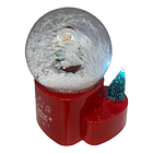 Esfera Bola Navidad Y Nevado Papa Noel Navidad Regalo X1 U 6