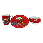 Set Navidad 3 Piezas Plato, Bowl y Taza 1