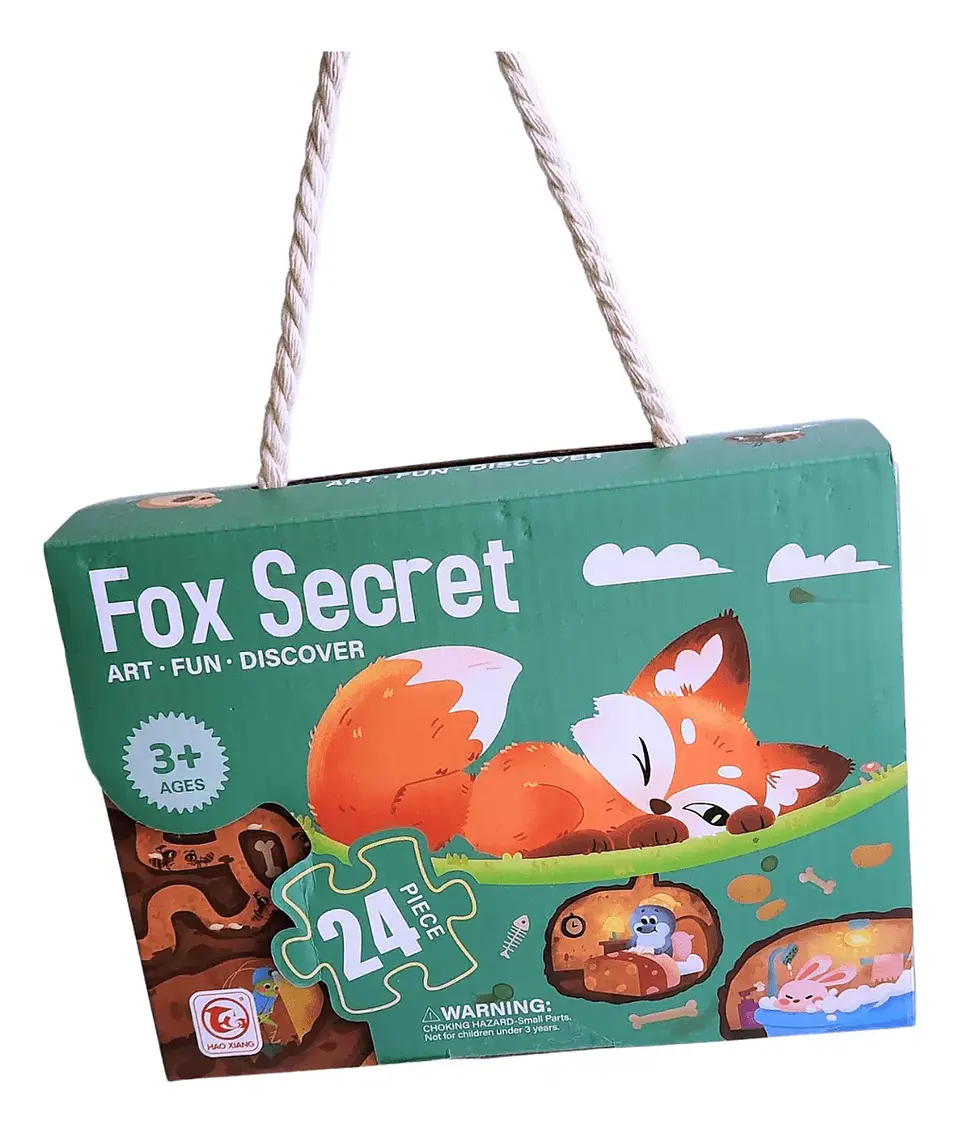 Rompecabezas De 24pcs El Secreto Del Zorro Didactico Niños 5