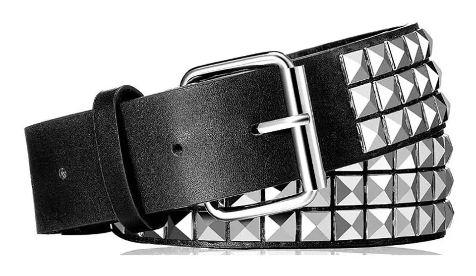 Cinturón Con Tachuelas De Metal Punk Rock Remache 1