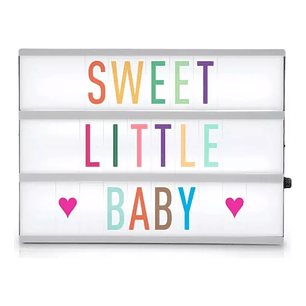 Caja Luz Led Lightbox A4 Pizarra Letras Emojis