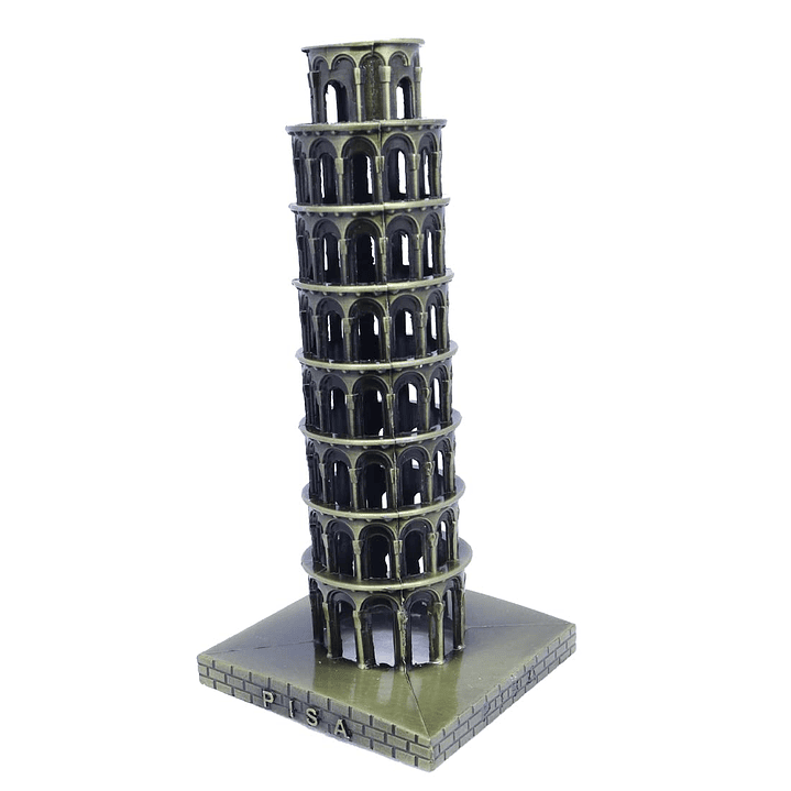 Estatua Torre De Pisa Escultura Decoración Regalo 16cm Largo 1