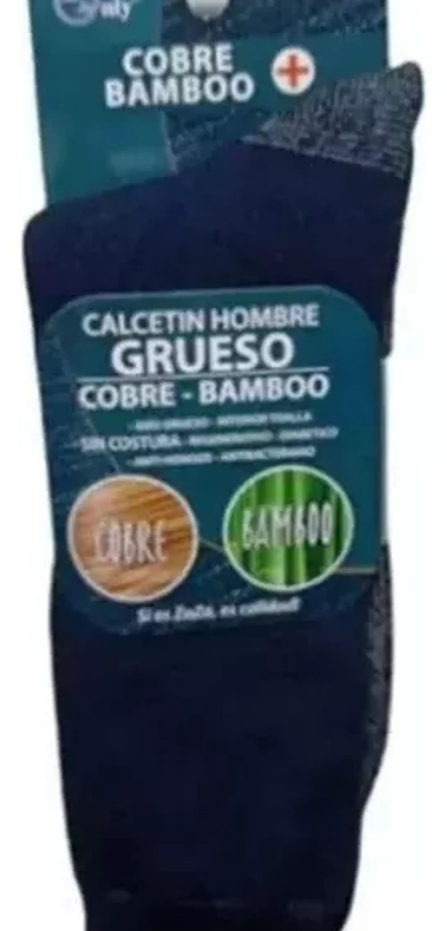 Calcetines Bambú cobre Antibacteriano Diabético Invierno Surtido 2