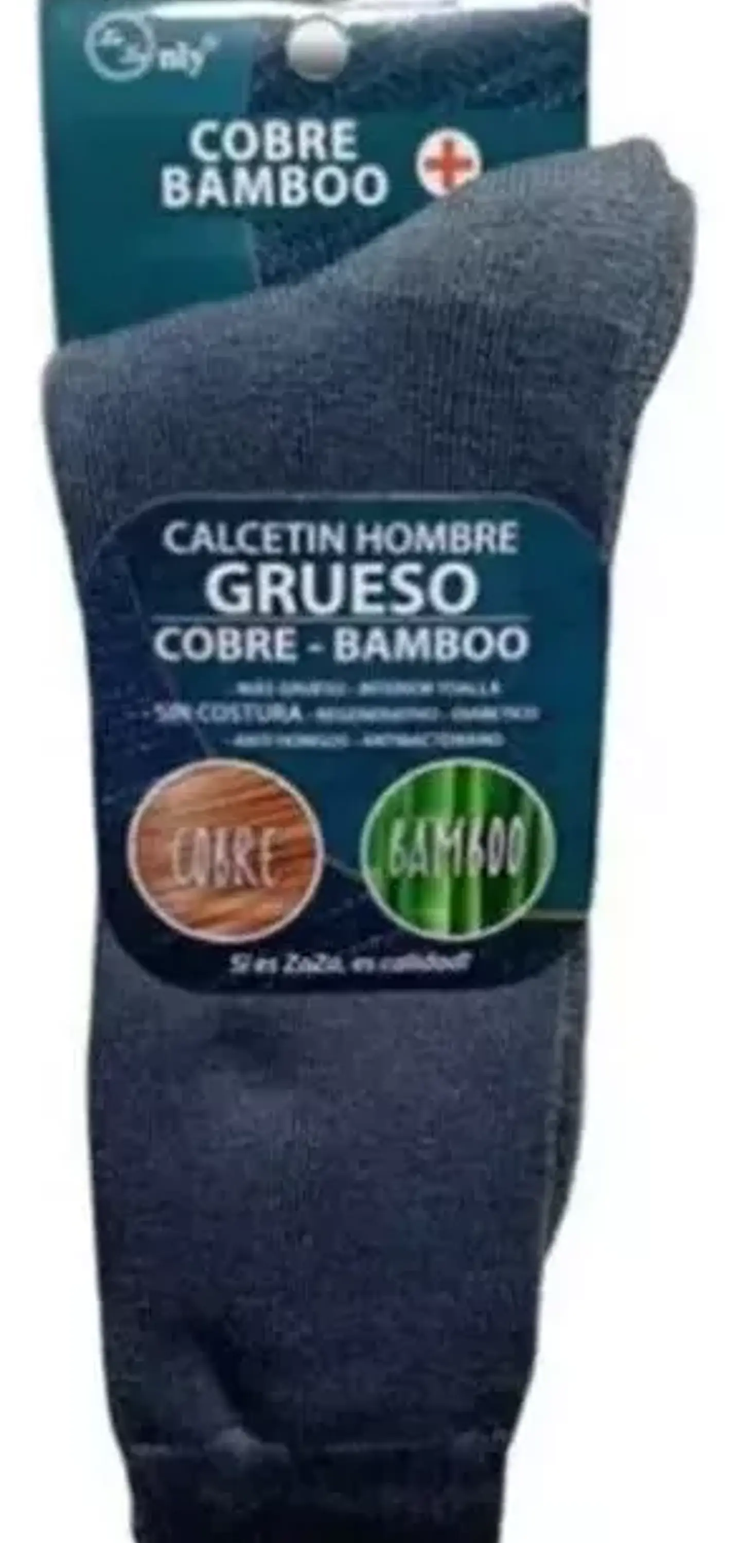 Calcetines Bambú cobre Antibacteriano Diabético Invierno Surtido 3