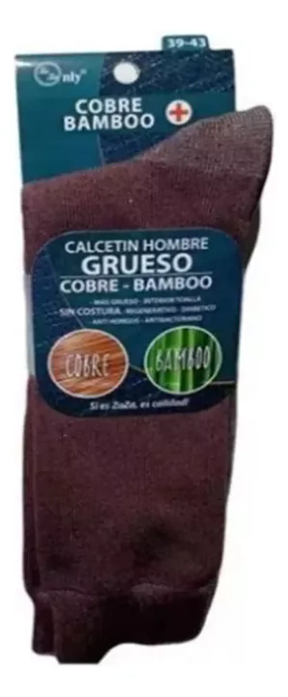 Calcetines Bambú cobre Antibacteriano Diabético Invierno Surtido 4