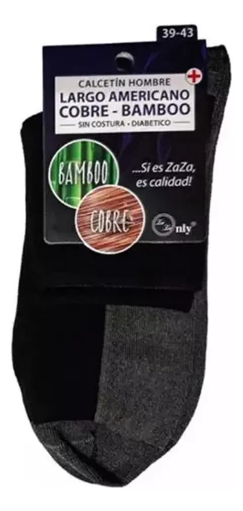 Calcetines Bambú cobre Antibacteriano Diabético Invierno Surtido