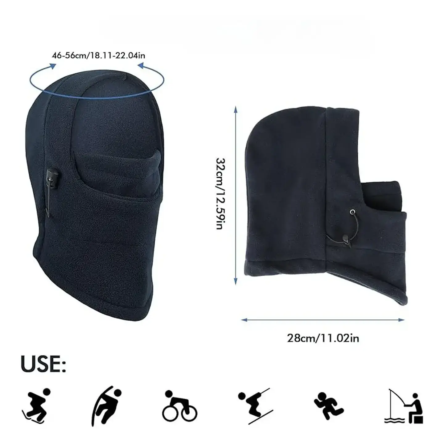Gorro Pasamontañas De Polar Para Niños Abrigo Invierno Frio 3