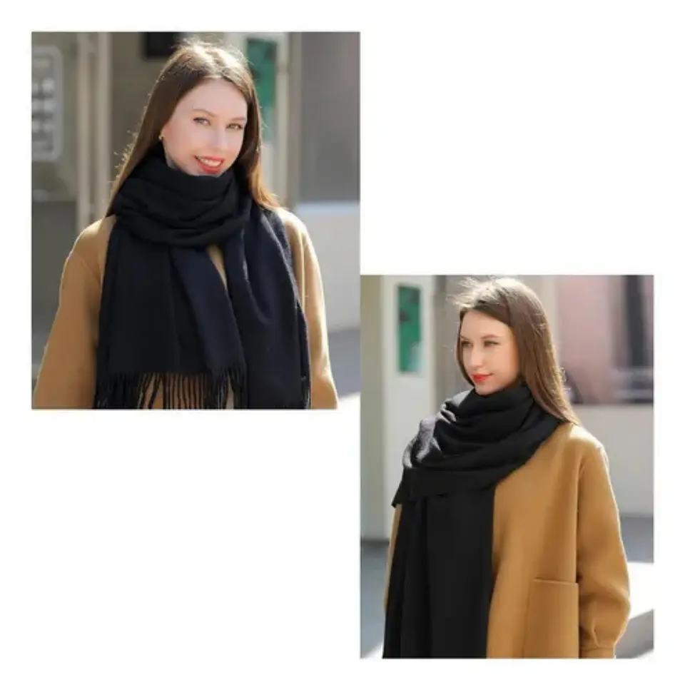 Bufanda  De Polar Suave Invierno Protege De Invierno Y Frío 8