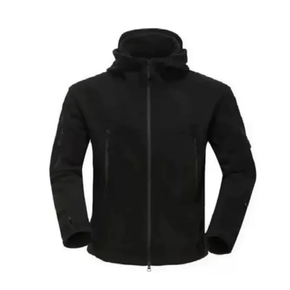 Chaqueta softshell térmica micropolar hombre, impermeable táctica de invierno 6