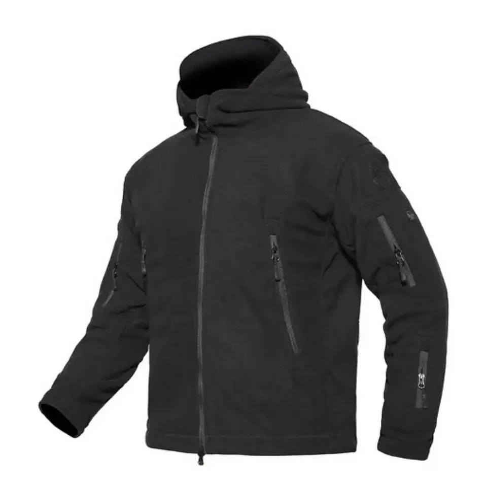 Chaqueta softshell térmica micropolar hombre, impermeable táctica de invierno 1