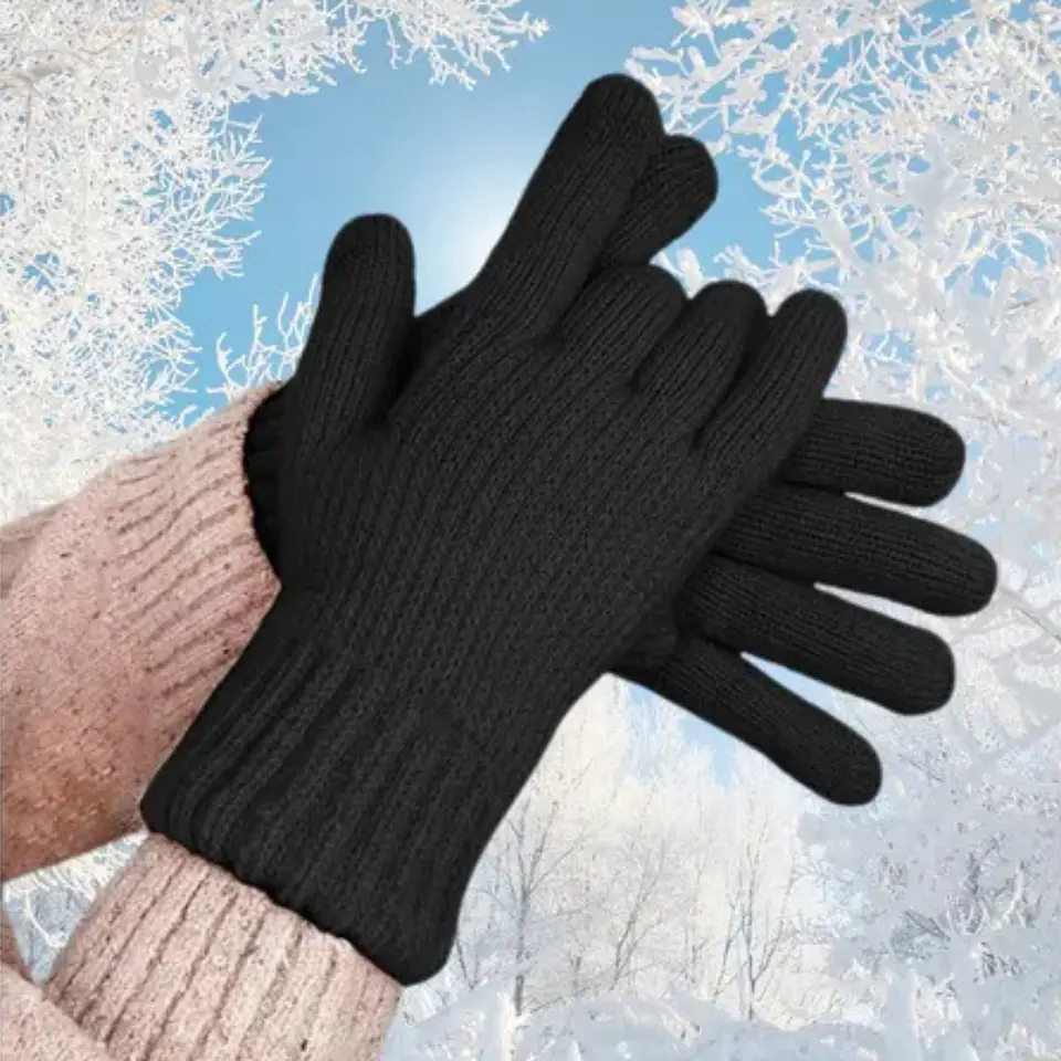 Guantes De Lana Térmico Para El Clima Frío Con Chiporro 2