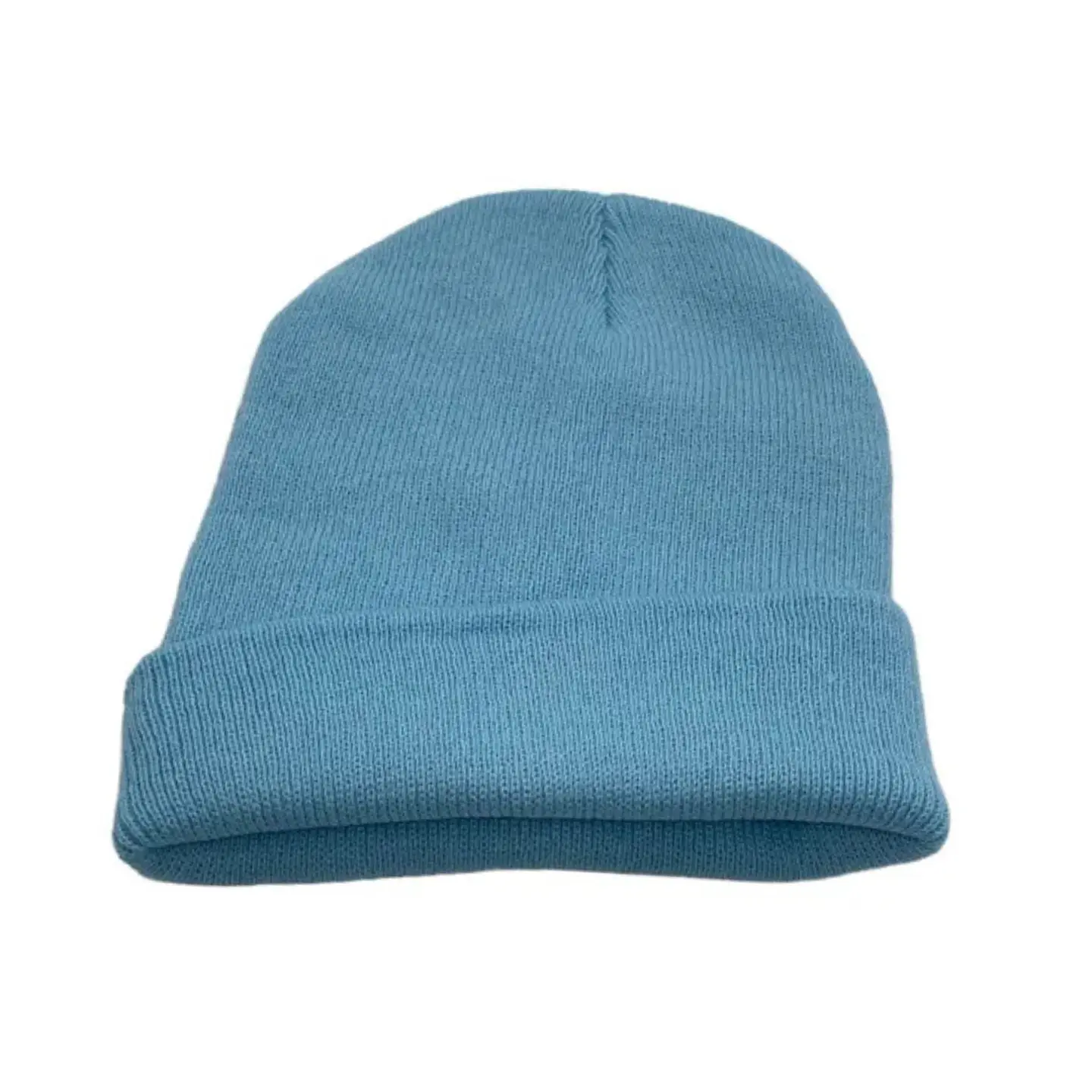 Gorro Beanie De Lana Adulto Con Doblez Forro Polar 12