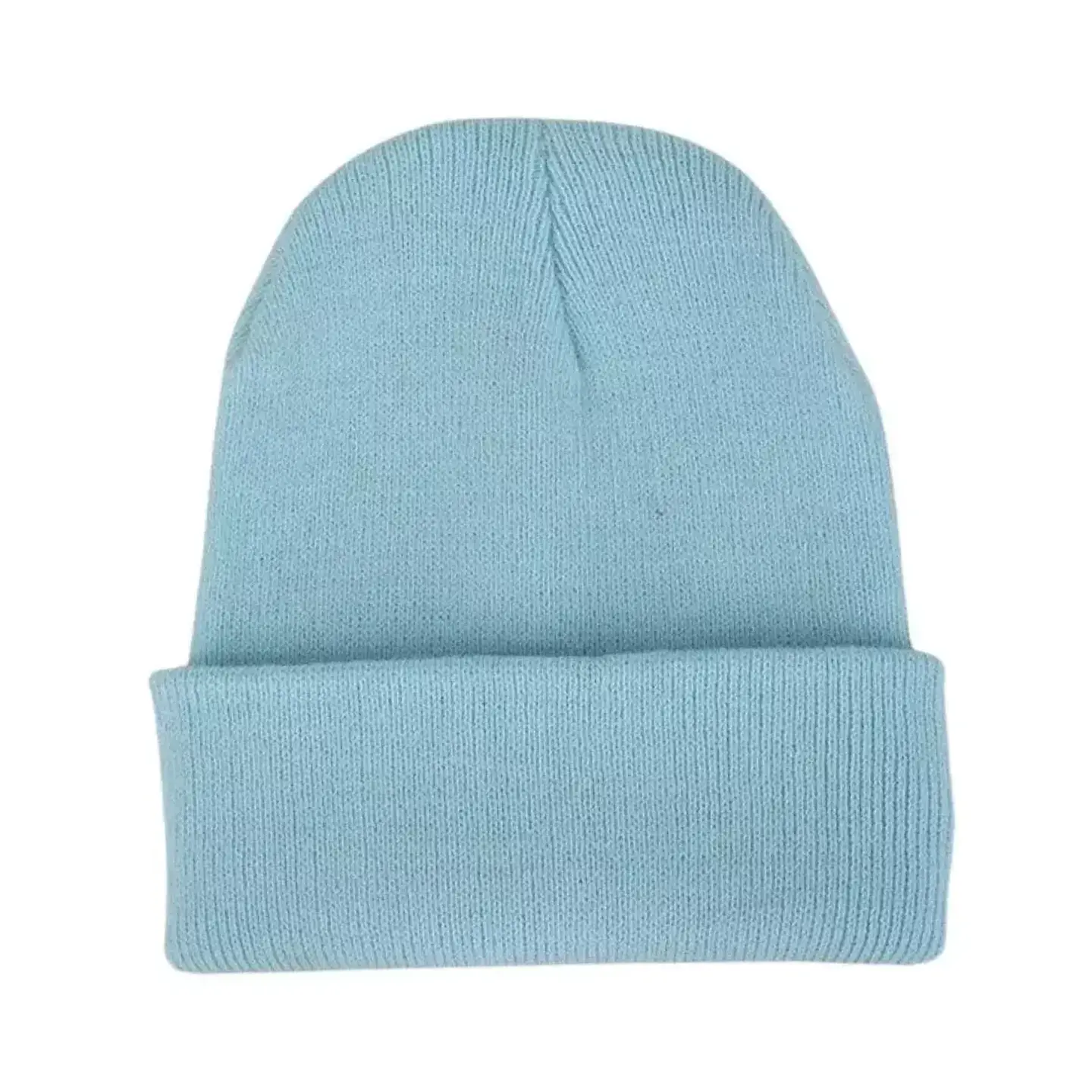 Gorro Beanie De Lana Adulto Con Doblez Forro Polar 1