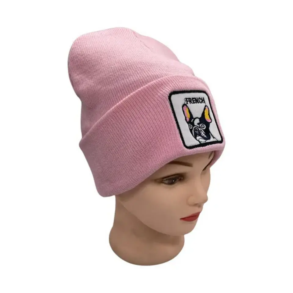 Pack 3 Gorros Beanies de Lana con Diseño de Animales  4