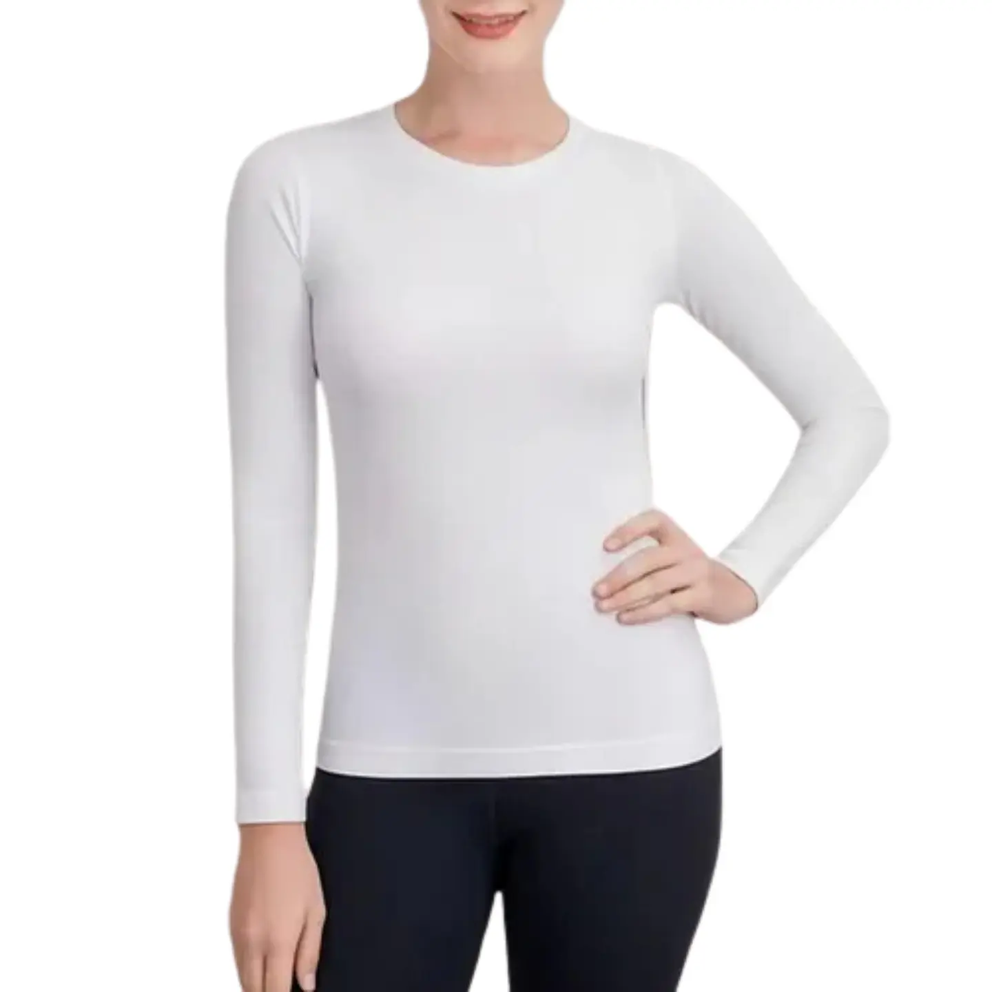 Camiseta Térmica Mujer Importaciones Ekolmac Blanco/negro 4