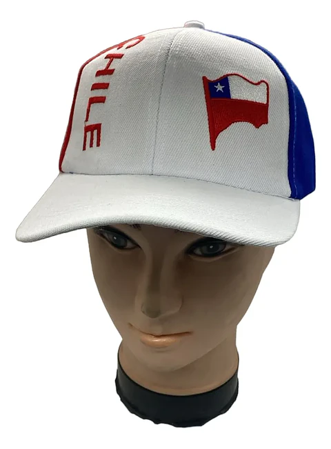Gorro Jockey Tricolor Chile Regalo Unisex Fiestas Patrias