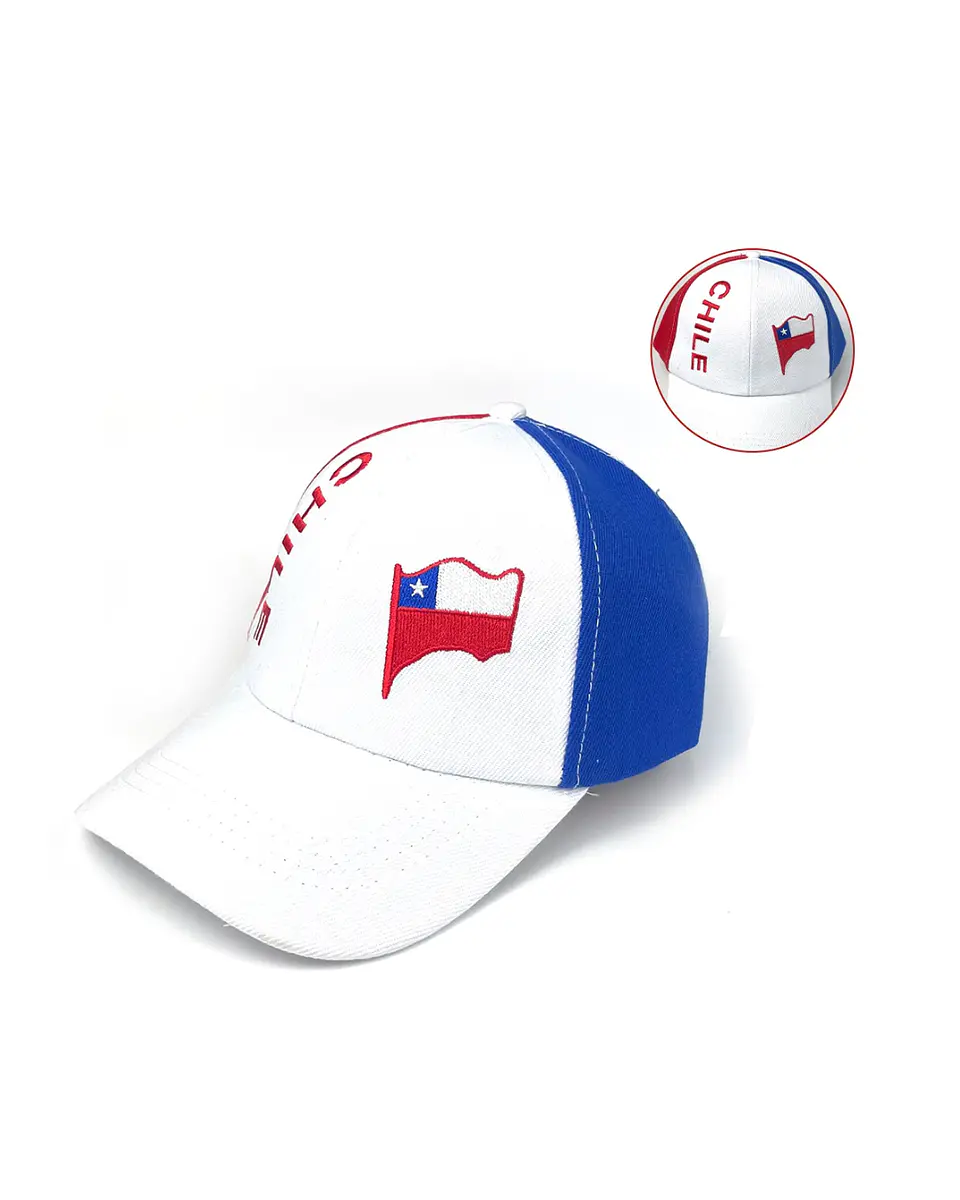 Gorro Jockey Tricolor Chile Regalo Unisex Fiestas Patrias 5