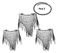 Pack 3 Puntilla Chal Traje Tipico Chilote Niña Talla Grande - thumbnail 1