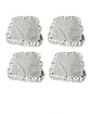 Pack 4 Pañuelo De Cueca Con Velo Blanco Fiestas Patrias - Miniatura 1