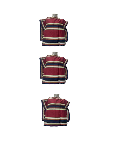 Pack 3 Manta Poncho De Huaso Cueca Adulto