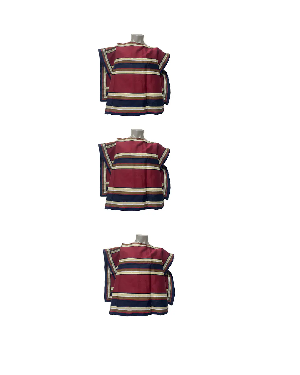 Pack 12 Manta Poncho De Huaso Cueca Adulto 3