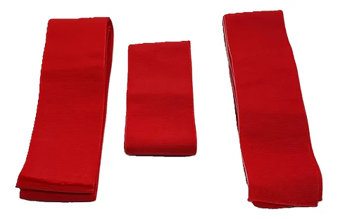 Pack 3 Fajas Nortino Lana Roja Para Bailes Típicos Chilenos.