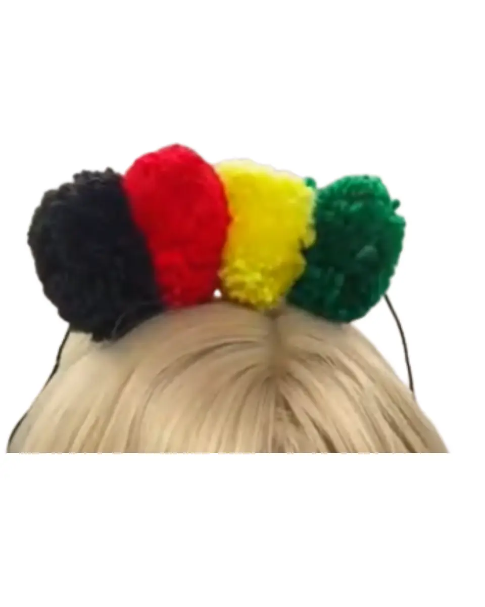 Pack 3 Cintillo Pompon Nortino Baile Tradicional / Fiestas 4