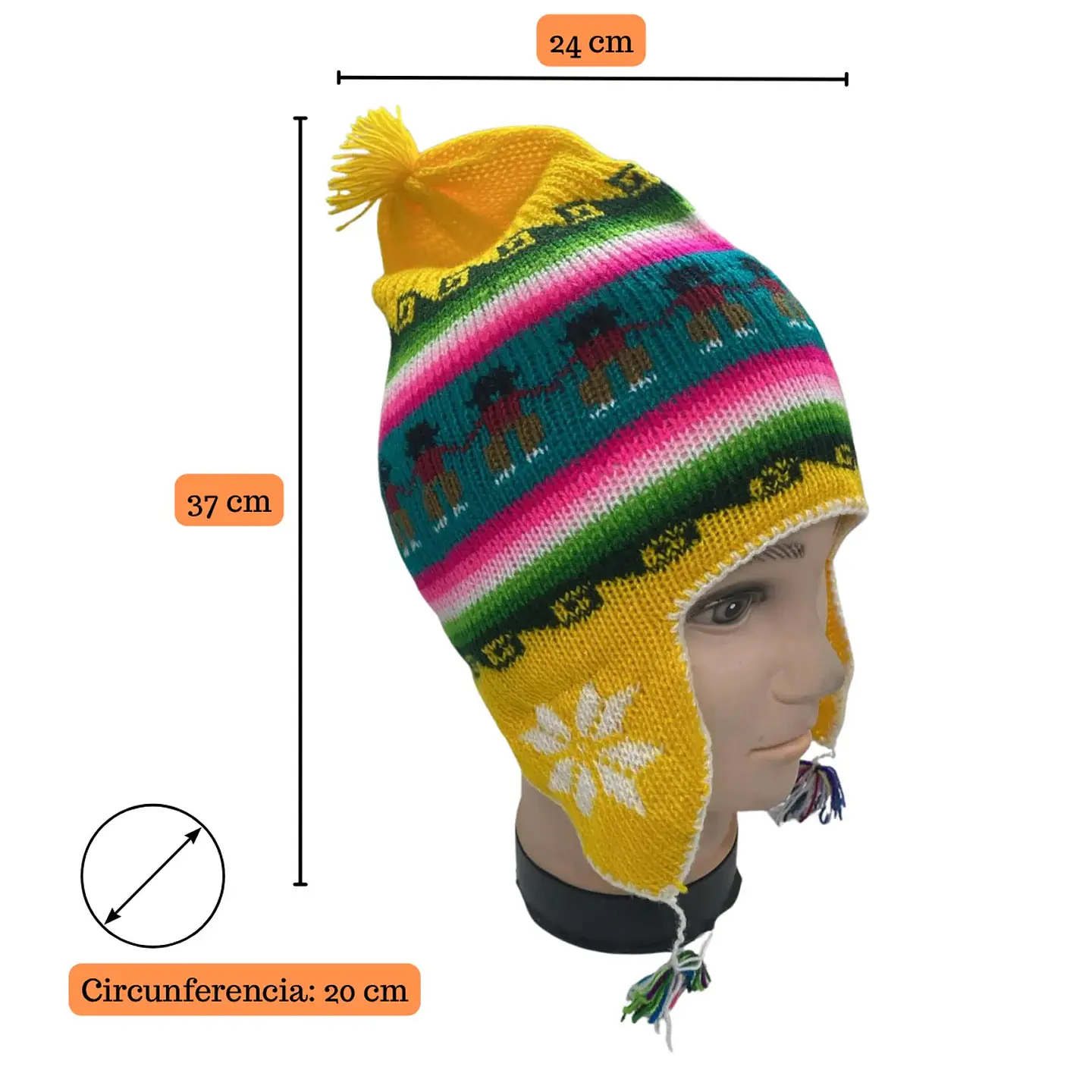Gorro Chullo Lana Con Polar Tapa Oreja  Varios Diseños 2