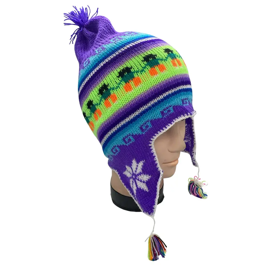 Gorro Chullo Lana Con Polar Tapa Oreja  Varios Diseños 8