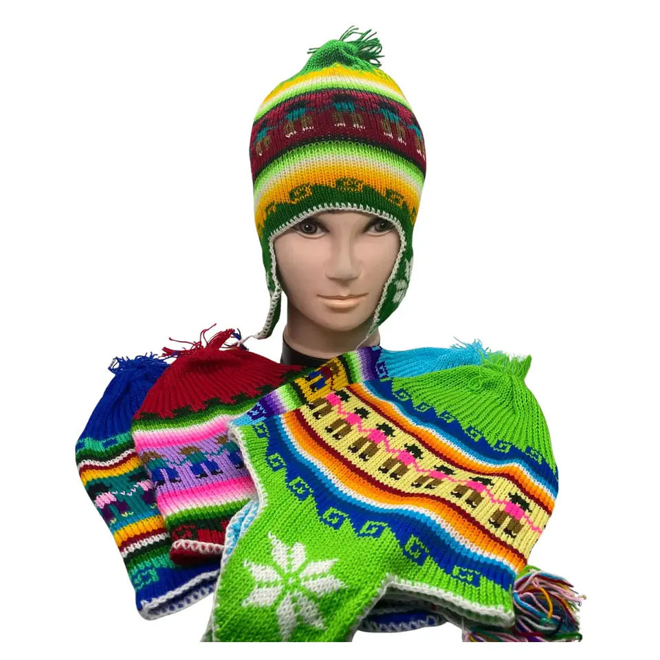 Gorro Chullo Lana Con Polar Tapa Oreja  Varios Diseños 1
