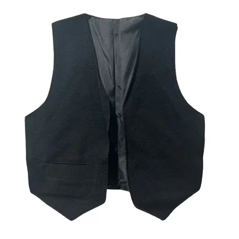 Chaleco Bolero Negro Para Niños / Juvenil Nortino Huaso