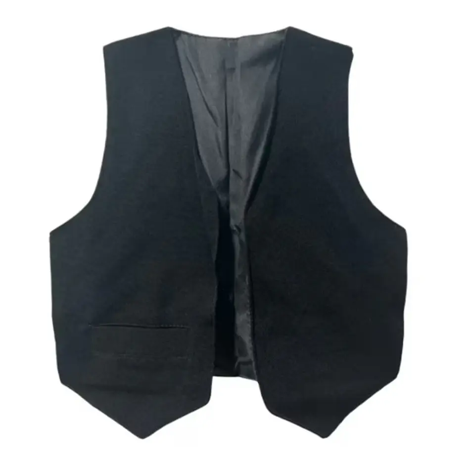 Chaleco Bolero Negro Para Niños / Juvenil Nortino Huaso 1