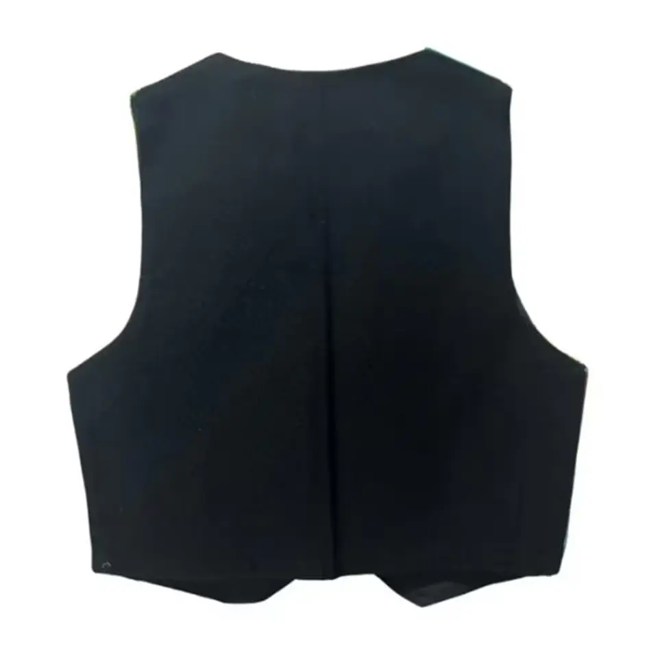 Chaleco Bolero Negro Para Niños / Juvenil Nortino Huaso 3