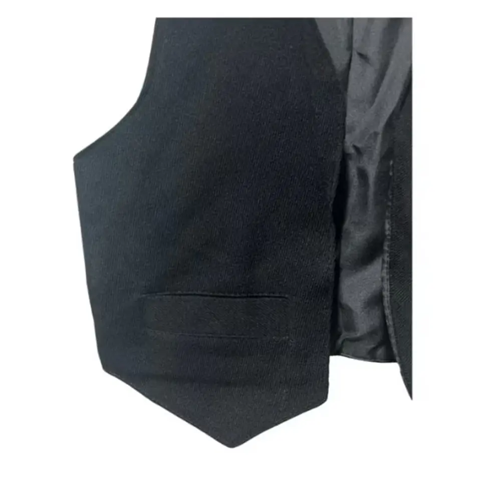 Chaleco Bolero Negro Para Niños / Juvenil Nortino Huaso 4