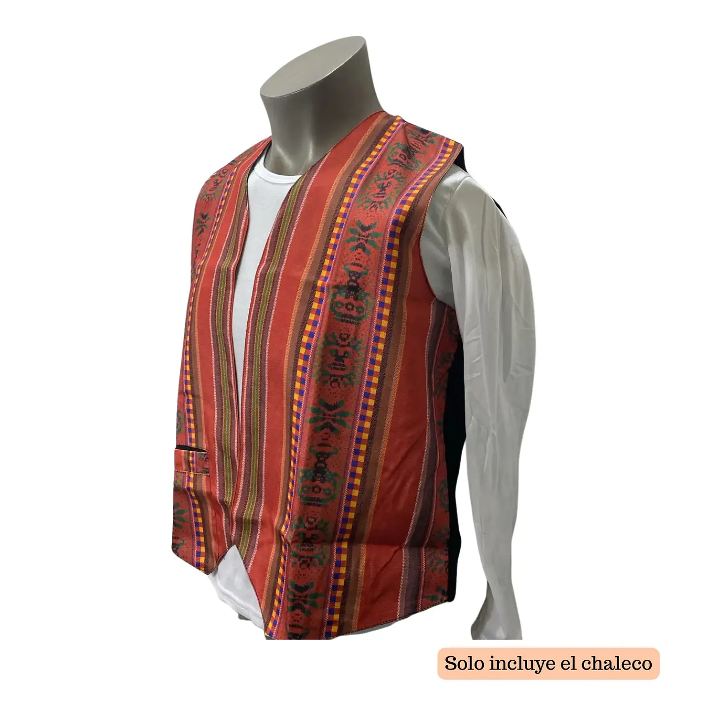 Chaleco Bolero Nortino Colores Juvenil Traje Típico Fiestas Patrias 1