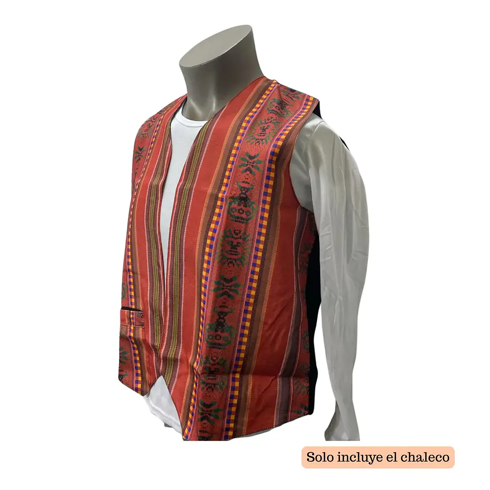 Chaleco Bolero Nortino Colores Juvenil Traje Típico Fiestas Patrias 1