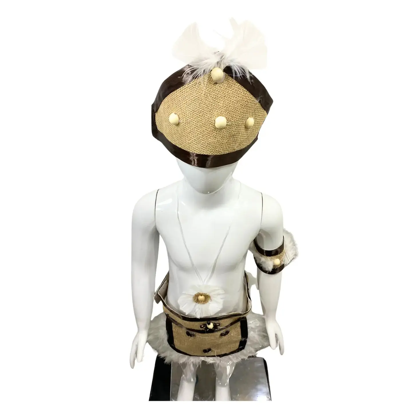 Traje Pascuense Con Plumas Masculino Fiestas Patrias 4