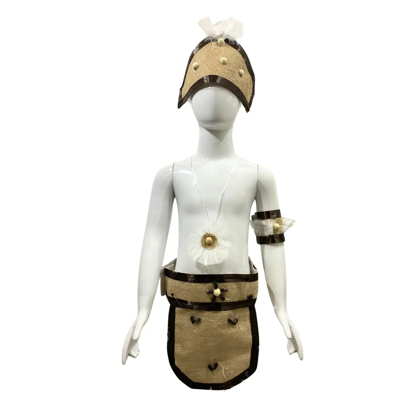 Traje Pascuense Con Plumas Masculino Fiestas Patrias 1