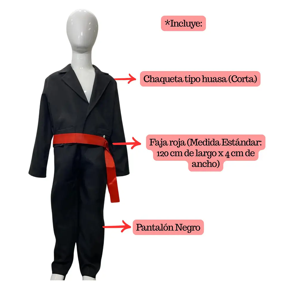 Traje Huaso Elegante Color Negro Niño Fechas Patrias 5